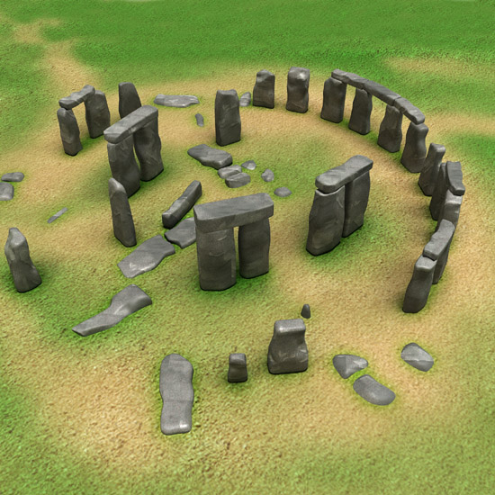 stonehenge from above