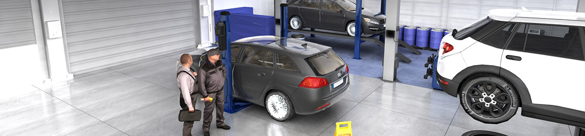 DOSCH 3D 3D-Scenes - Car Service 01 - Plus