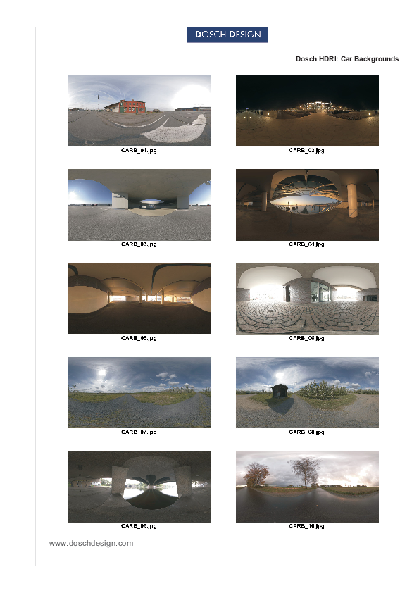 DOSCH DESIGN - 3D models, textures, HDRI, audio and viz-images