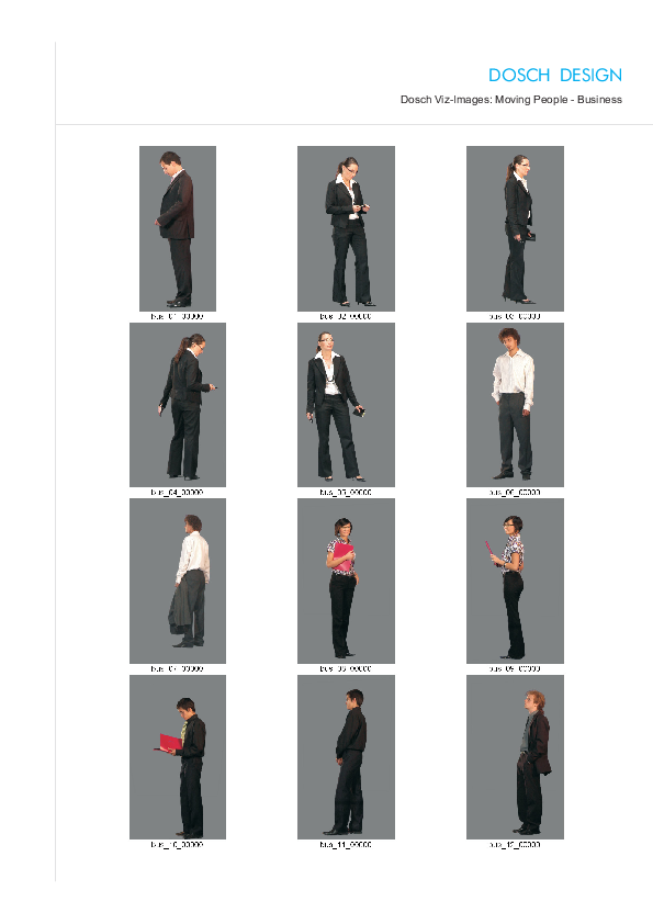 DOSCH DESIGN - DOSCH 2D Viz-Images: Moving People - Business